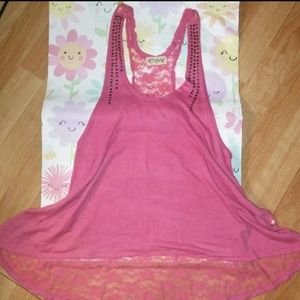❗SOLD❗tunic tank with lace